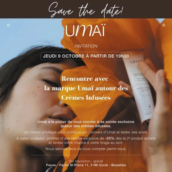 event-autour-des-cremes-infusées-umaï-pause événement autour des crèmes infusées affiche