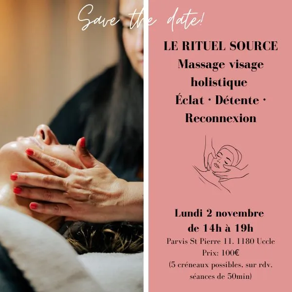 massage visage holistique affiche