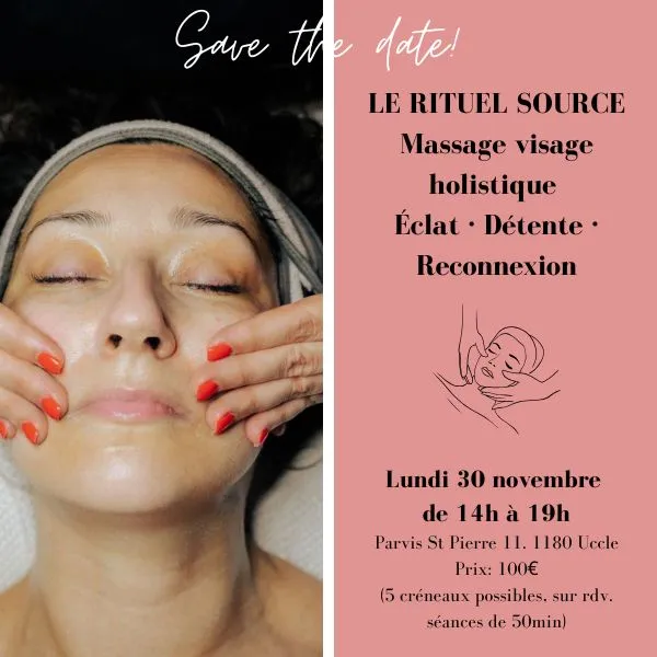 massage visage holistique affiche